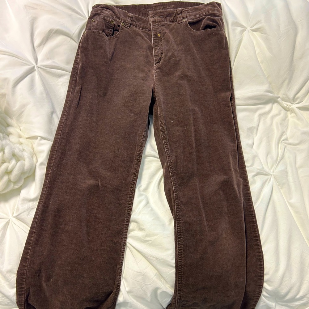 Brown corduroy pants